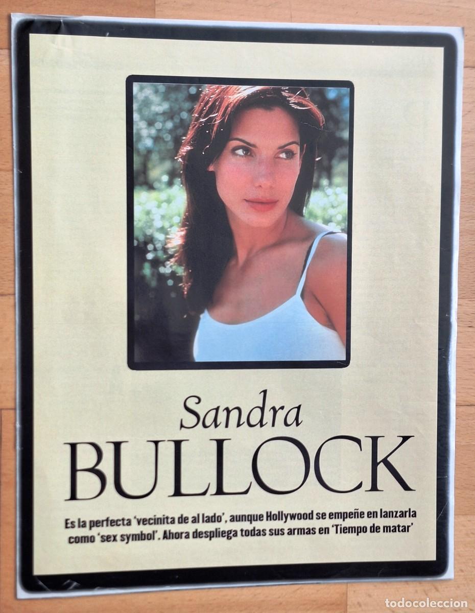 Cine: FOLLETO REVISTA EXCLUSIVA SANDRA BULLOCK DE 1996 (6 PAGINAS) -CON FOTOGRAFIAS Y FICHA