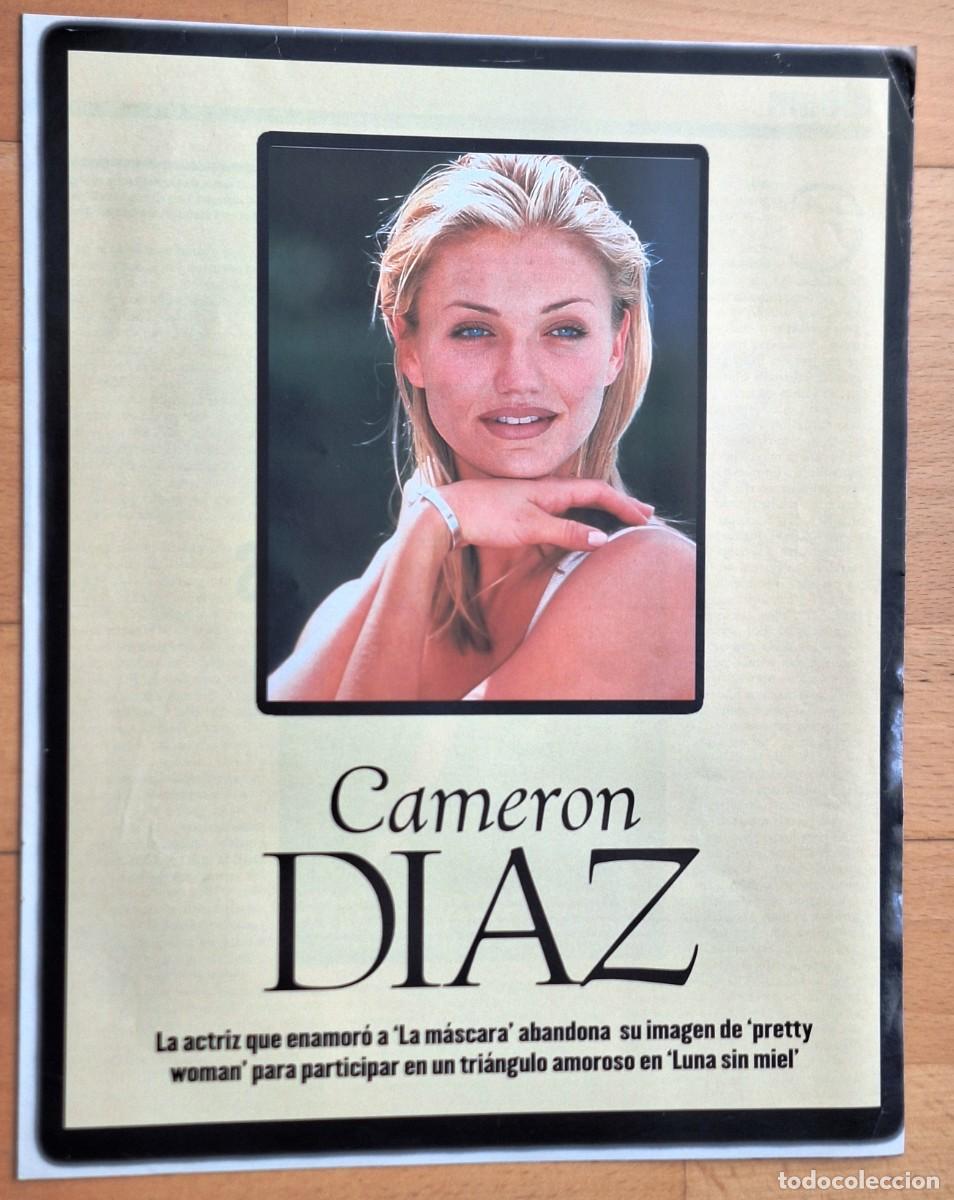 Cine: FOLLETO REVISTA EXCLUSIVA CAMERON DIAZ DE 1996 (6 PAGINAS) -CON FOTOGRAFIAS Y FICHA