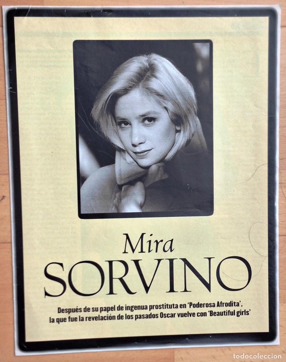 Cine: FOLLETO REVISTA EXCLUSIVA MIRA SORVINO DE 1996 (6 PAGINAS) -CON FOTOGRAFIAS Y FICHA
