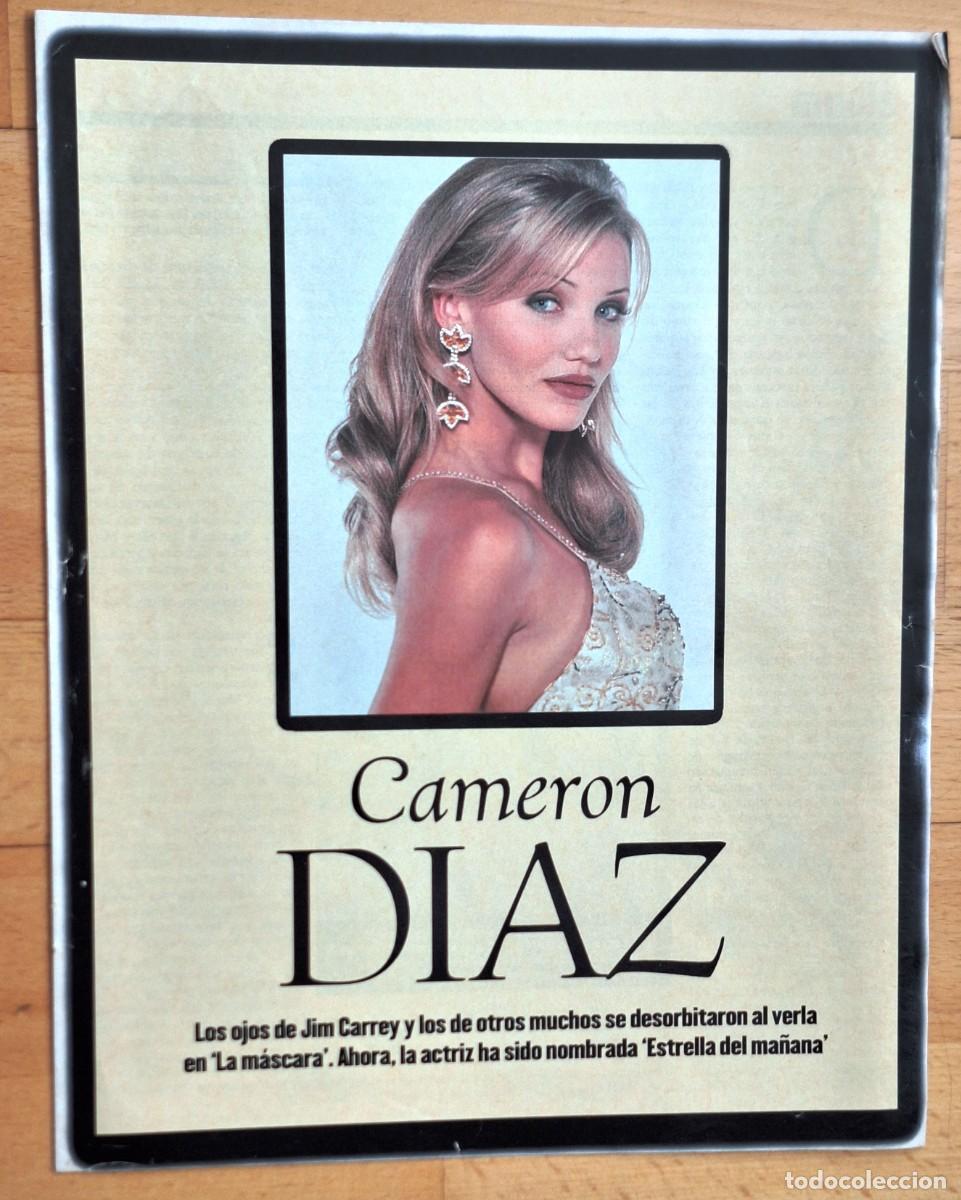 Cine: FOLLETO REVISTA EXCLUSIVA CAMERON DIAZ DE 1996 (6 PAGINAS) -CON FOTOGRAFIAS Y FICHA