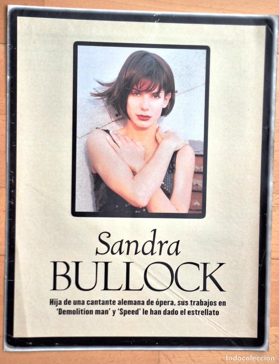 Cine: FOLLETO REVISTA EXCLUSIVA SANDRA BULLOCK DE 1996 (6 PAGINAS) - CON FOTOGRAFIAS