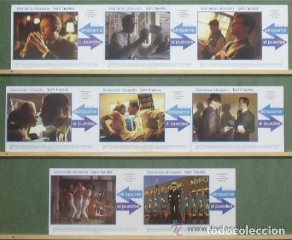 Cine: AFU48 ATRAPAME SI PUEDES LEONARDO DICAPRIO TOM HANKS SPIELBERG SET COMPLETO 8 FOTOCROMOS ORIG EST h2