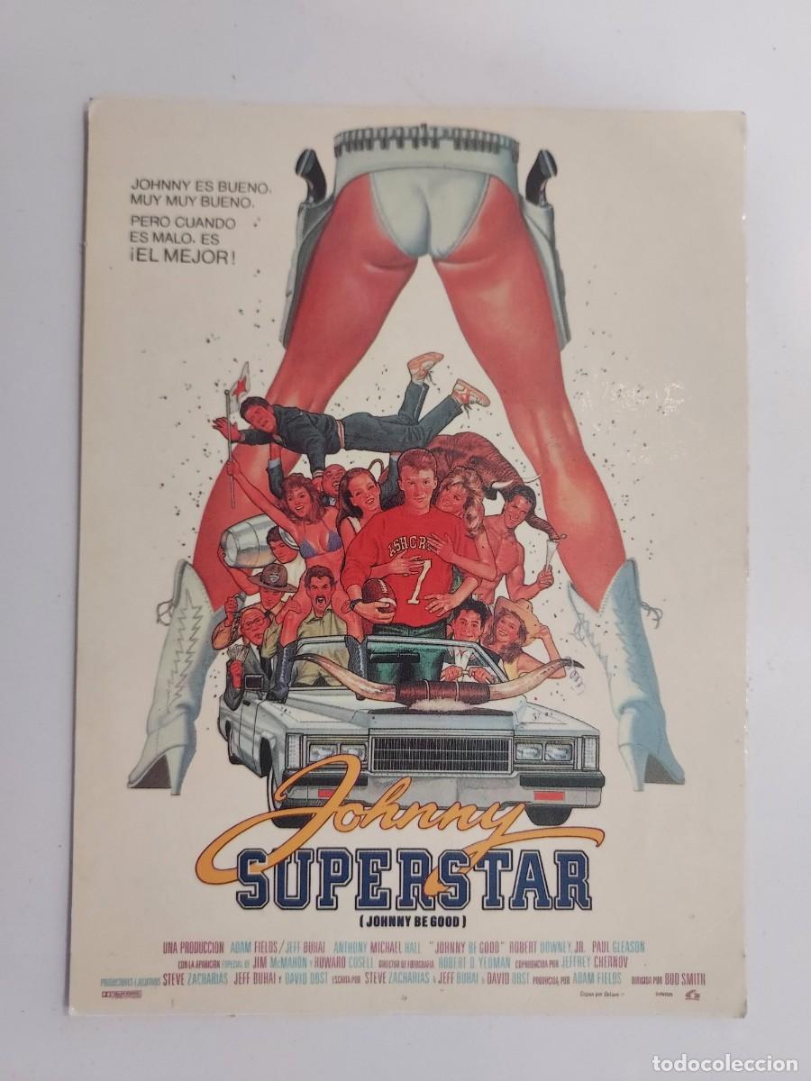 Cine: POSTAL CINE PELICULA JOHNNY SUPERSTAR (JOHNNY BEEGOD). ESCRITA. YO AMO EL CINE