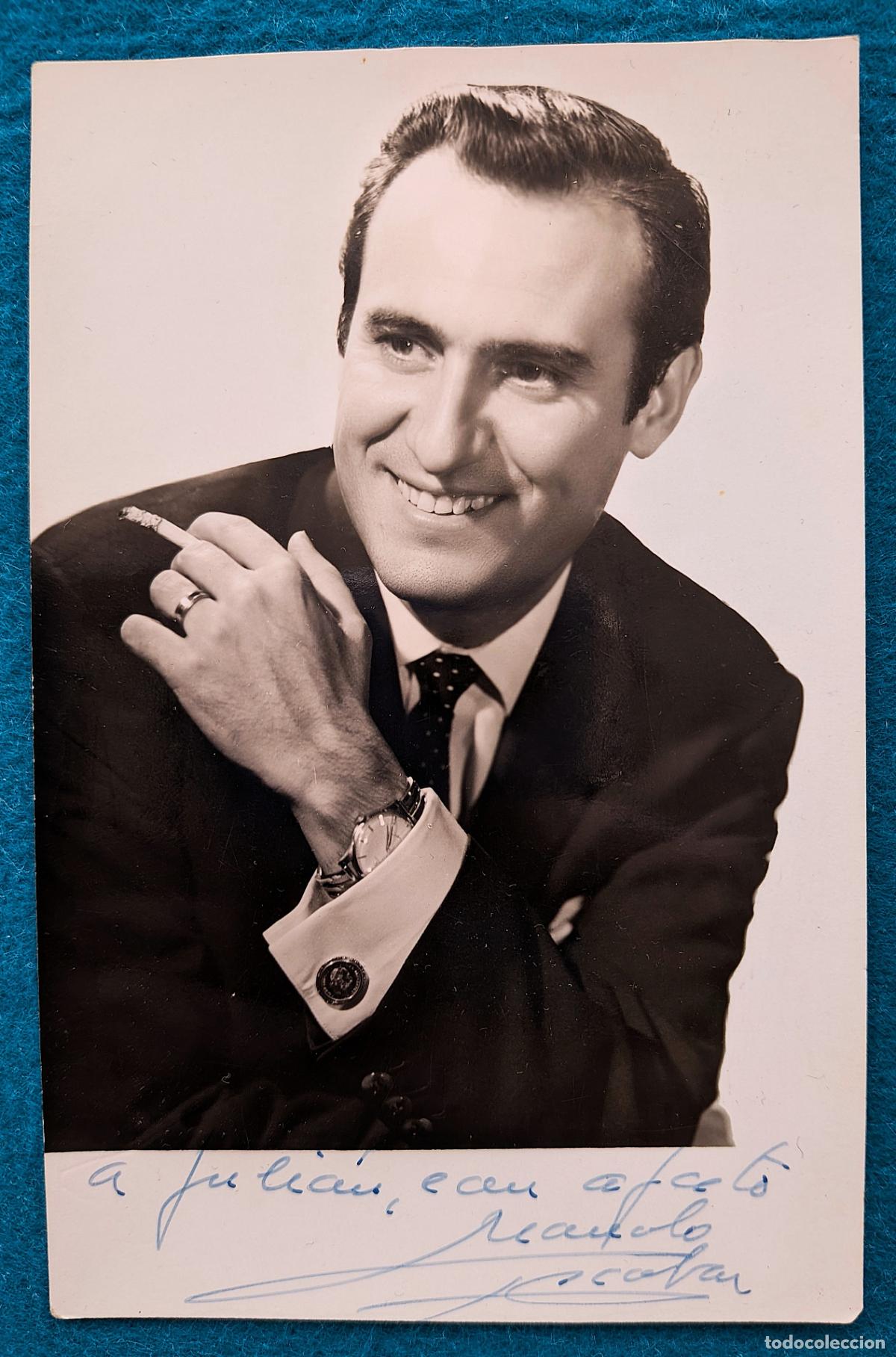 Cine: RW POSTAL ARTISTA CINE ACTOR MANOLO ESCOBAR AUTOGRAFO PA1092