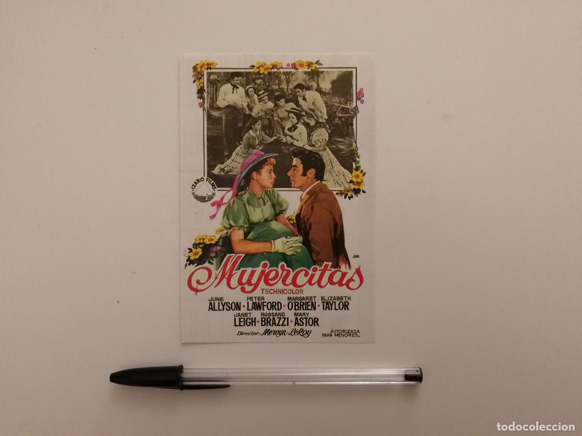 Cine: TARJETA ACARTONADA -9*13- MUJERCITAS - ELIZABETH TAYLOR - JUNE ALLYSON