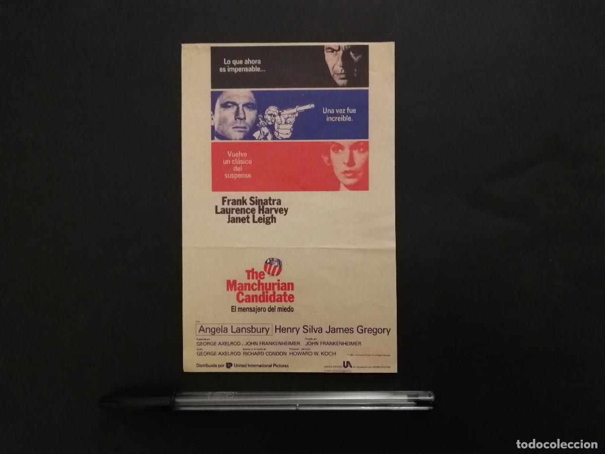 Cine: TARJETA ACARTONADA -10*15- EL MENSAJERO DEL MIEDO - FRANK SINATRA - NAIPES - JANET LEIGH