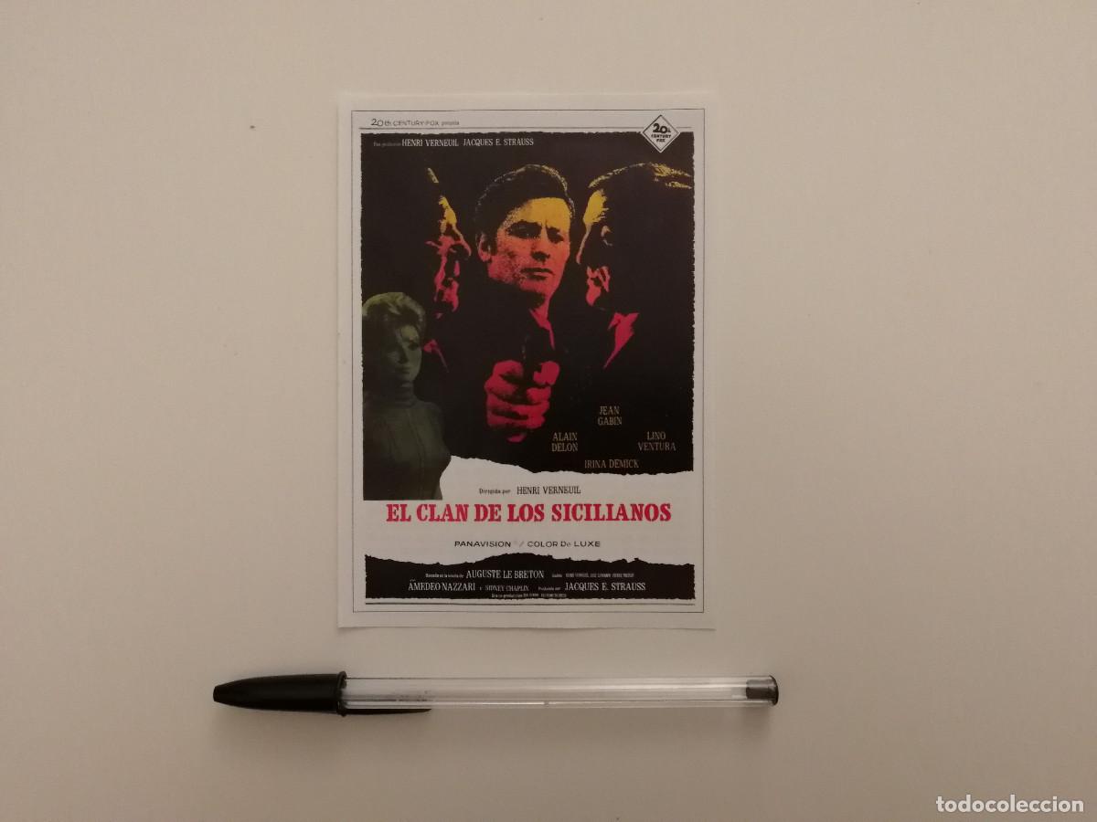 Cine: FICHA COLECCIONABLE -10*15- EL CLAN DE LOS SICILIANOS - ALAIN DELON - JEAN GABIN