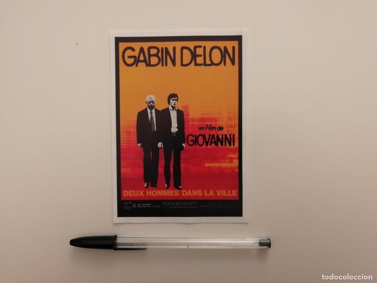 Cine: FICHA COLECCIONABLE -10*15- Dos hombres en la ciudad - ALAIN DELON - JEAN GABIN