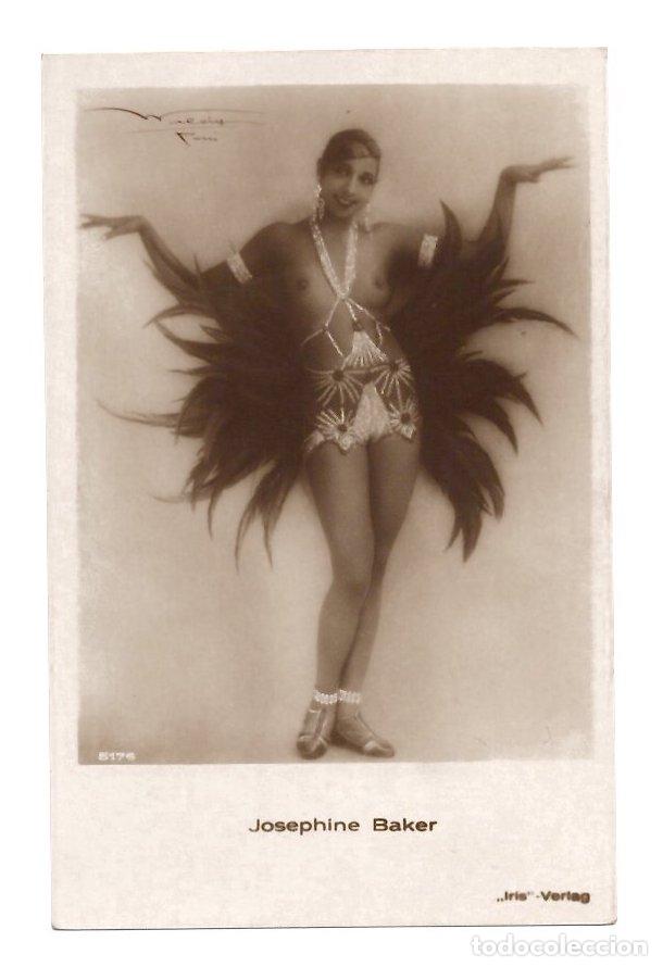 Cine: TARJETA POSTAL FOTOGRAFICA DE LA CANTANTE, ACTRIZ JOSEPHINE BAKER. A&Ntilde;OS 20