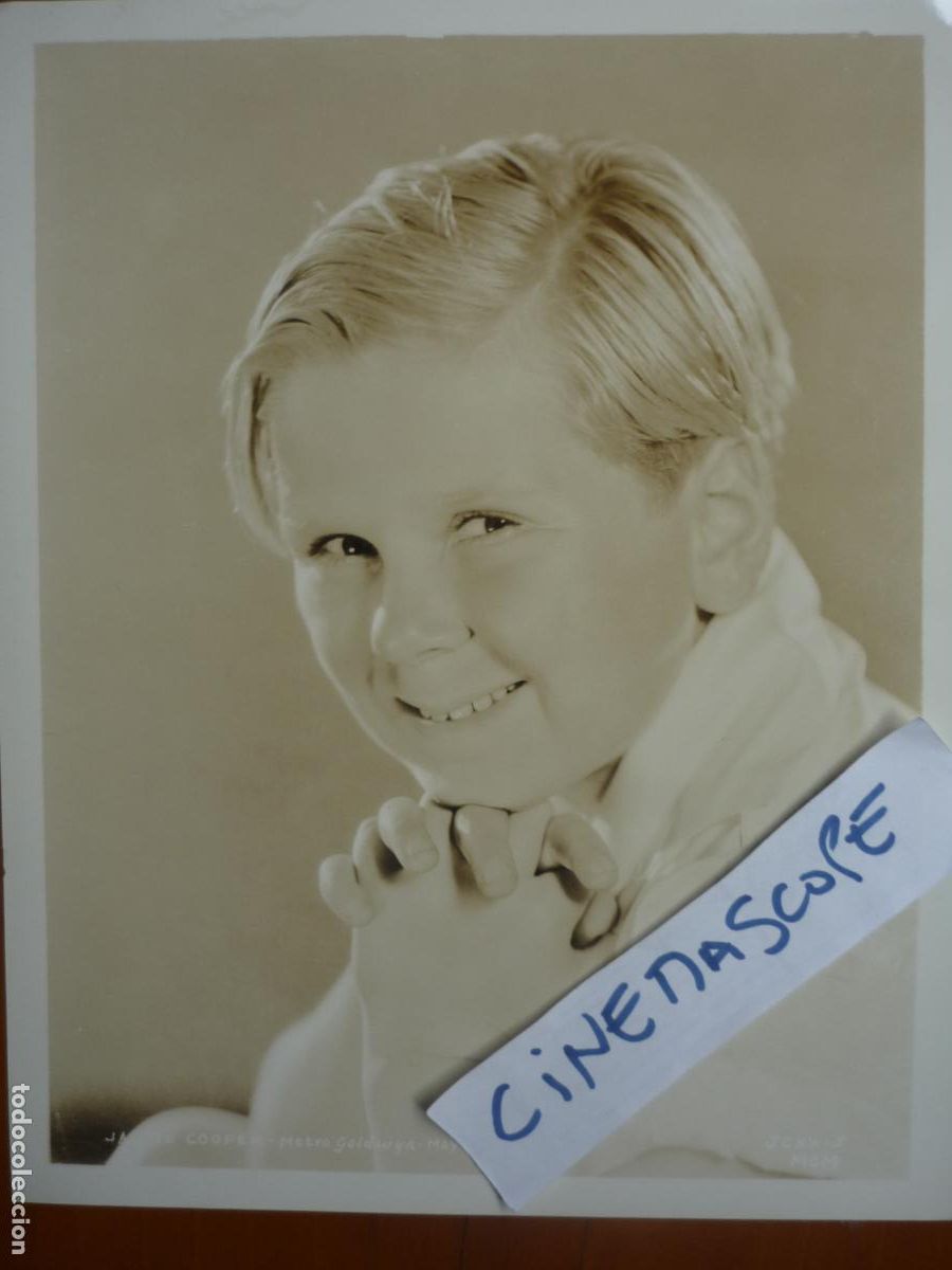 Cine: jackie cooper - foto original b/n - cinema actor metro goldwyn mayer