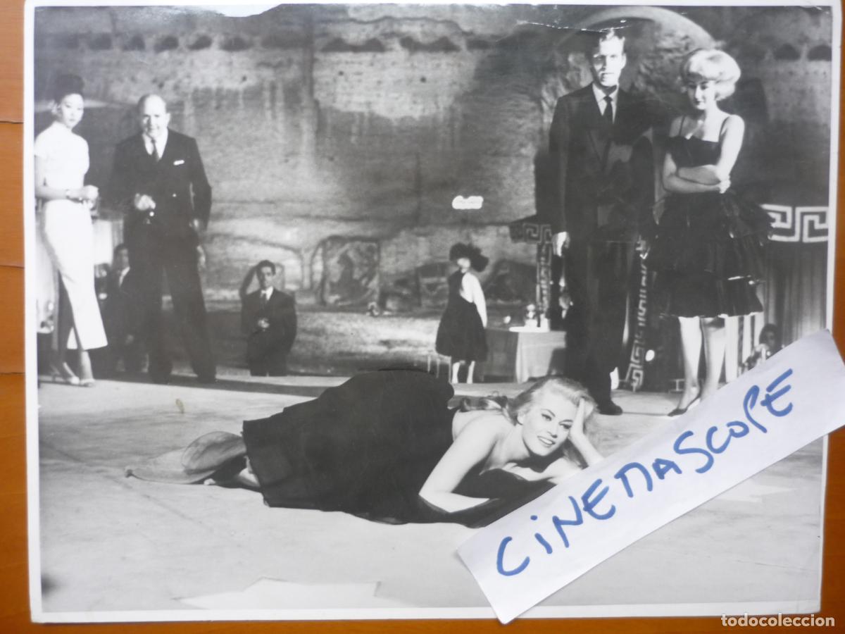 Cine: la dolce vita - foto original b/n - federico fellini - anita ekberg