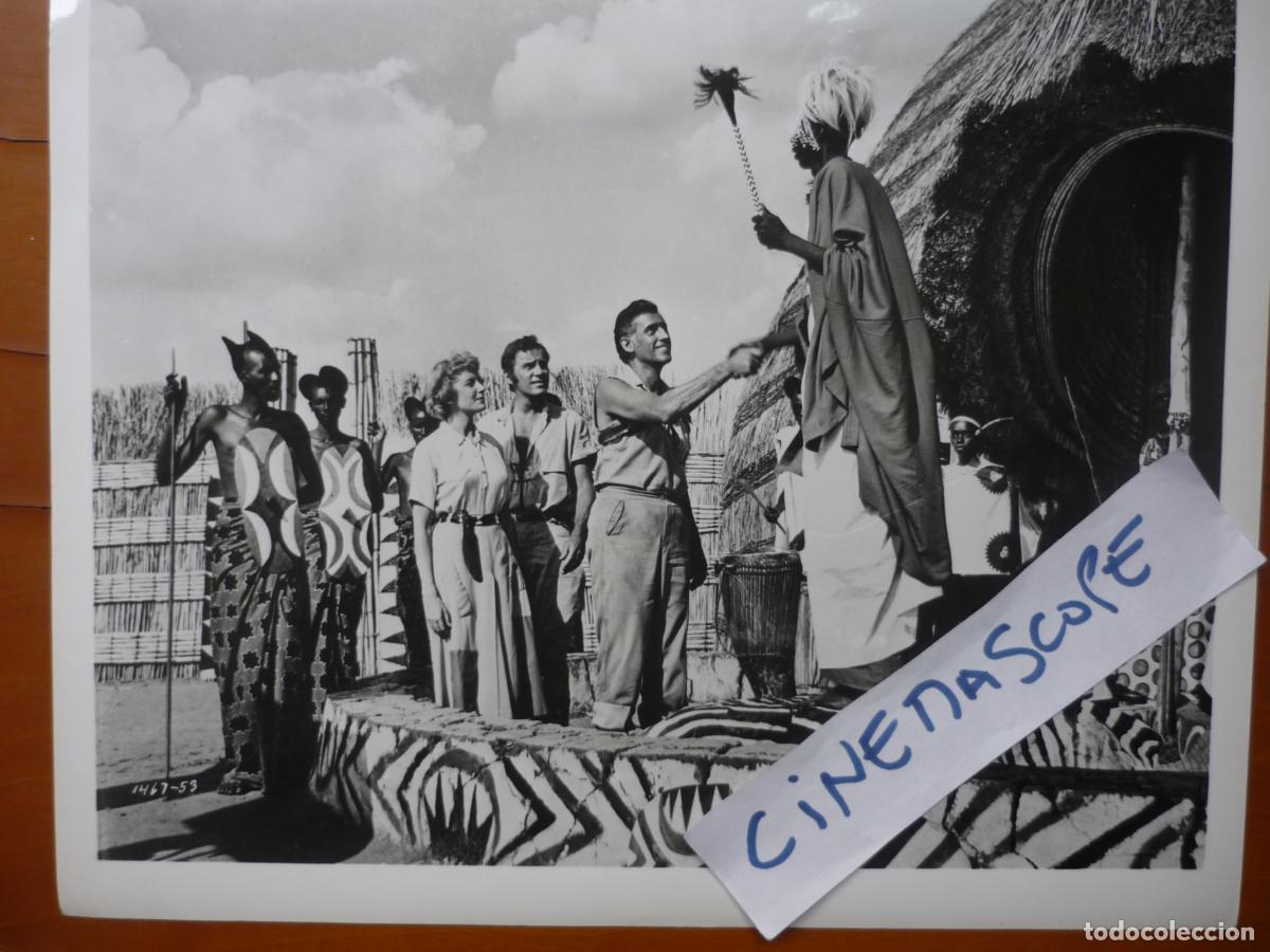 Cine: las minas del rey salomon - foto original b/n - deborah kerr stewart granger Richard Carlson