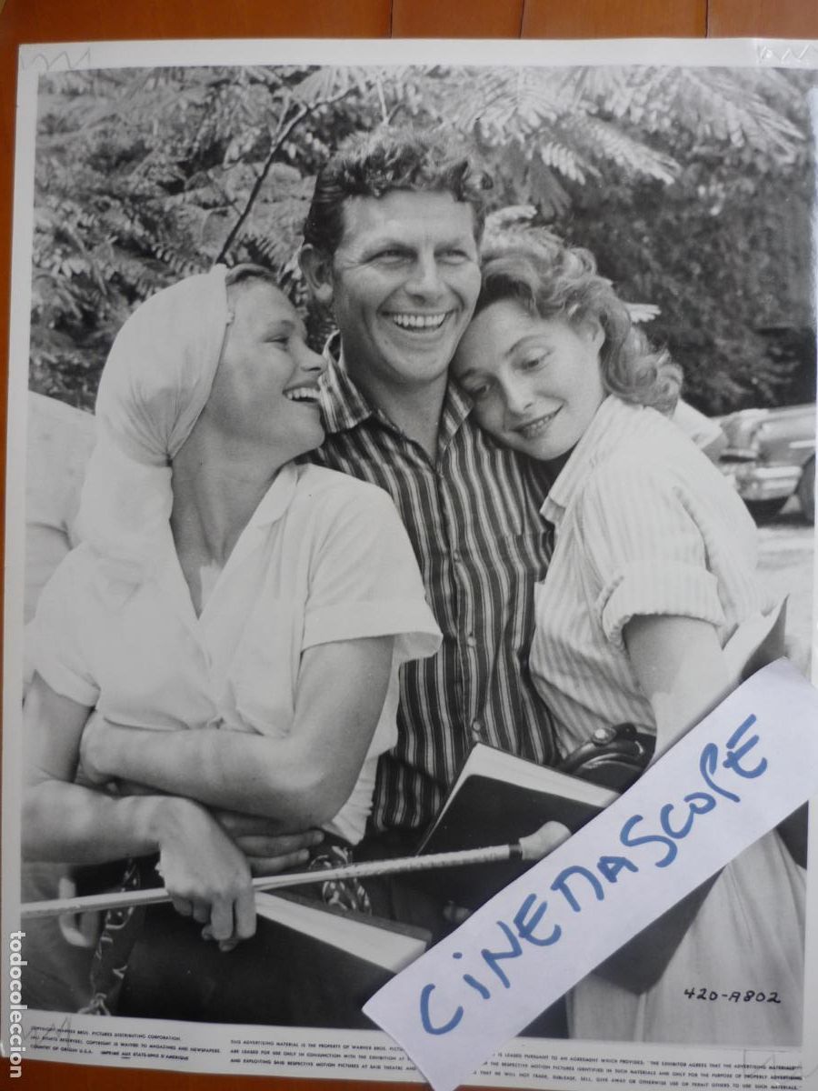 Cine: patricia nela lee remick andy griffith - foto original b/n - a face in the crowd - descanso rodaje