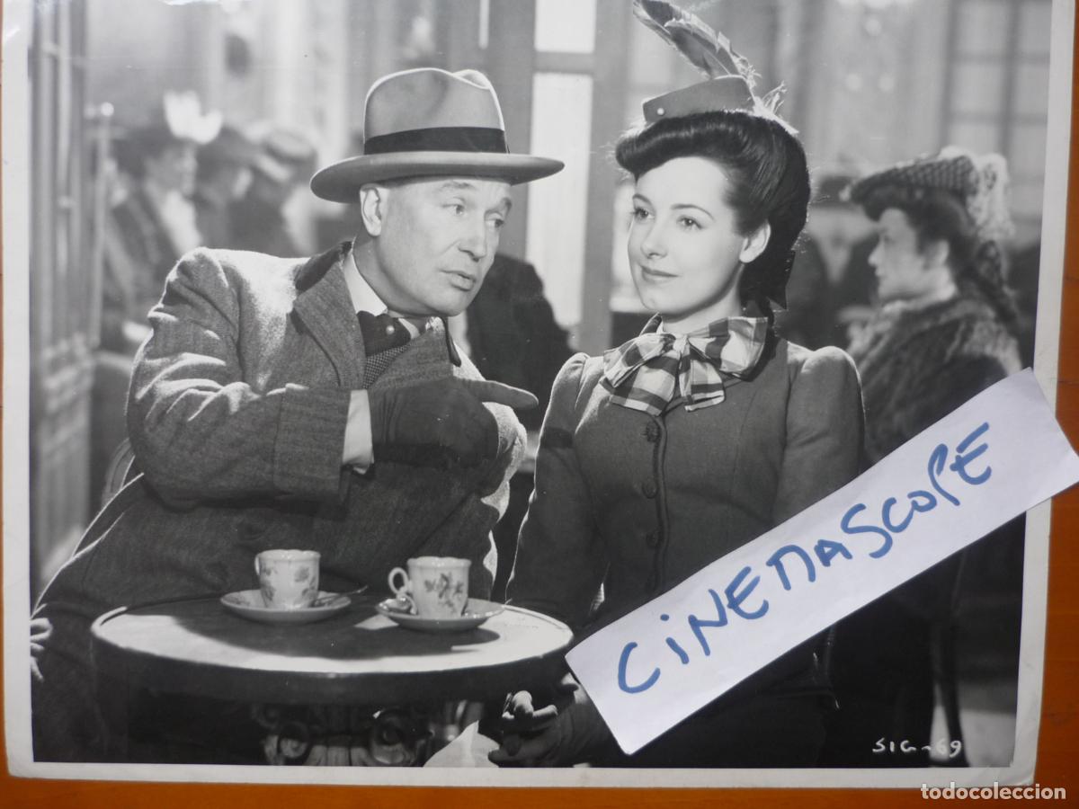Cine: maurice chevalier - foto original b/n - marcelle derrien - el silencio es oro - rene clair