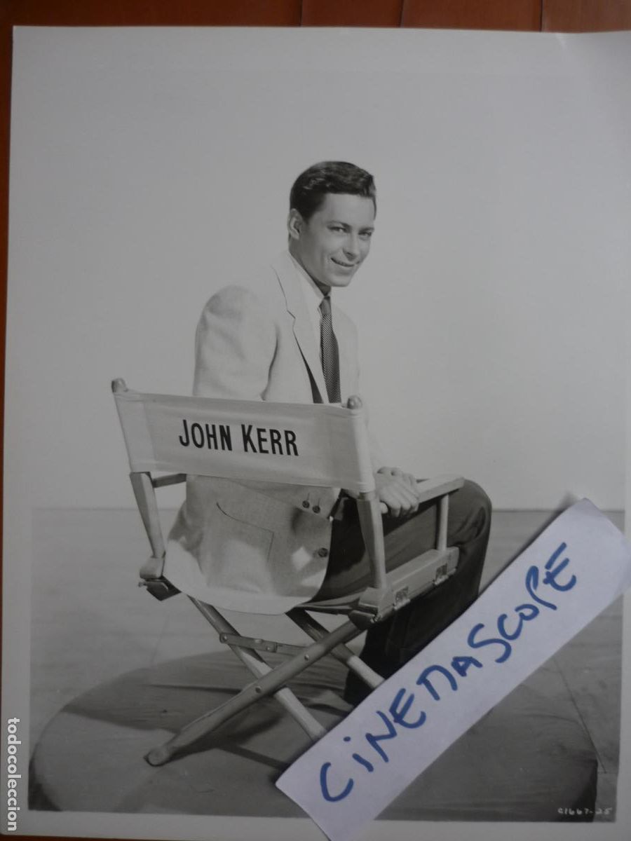 Cine: john kerr - foto original b/n - cinema actor