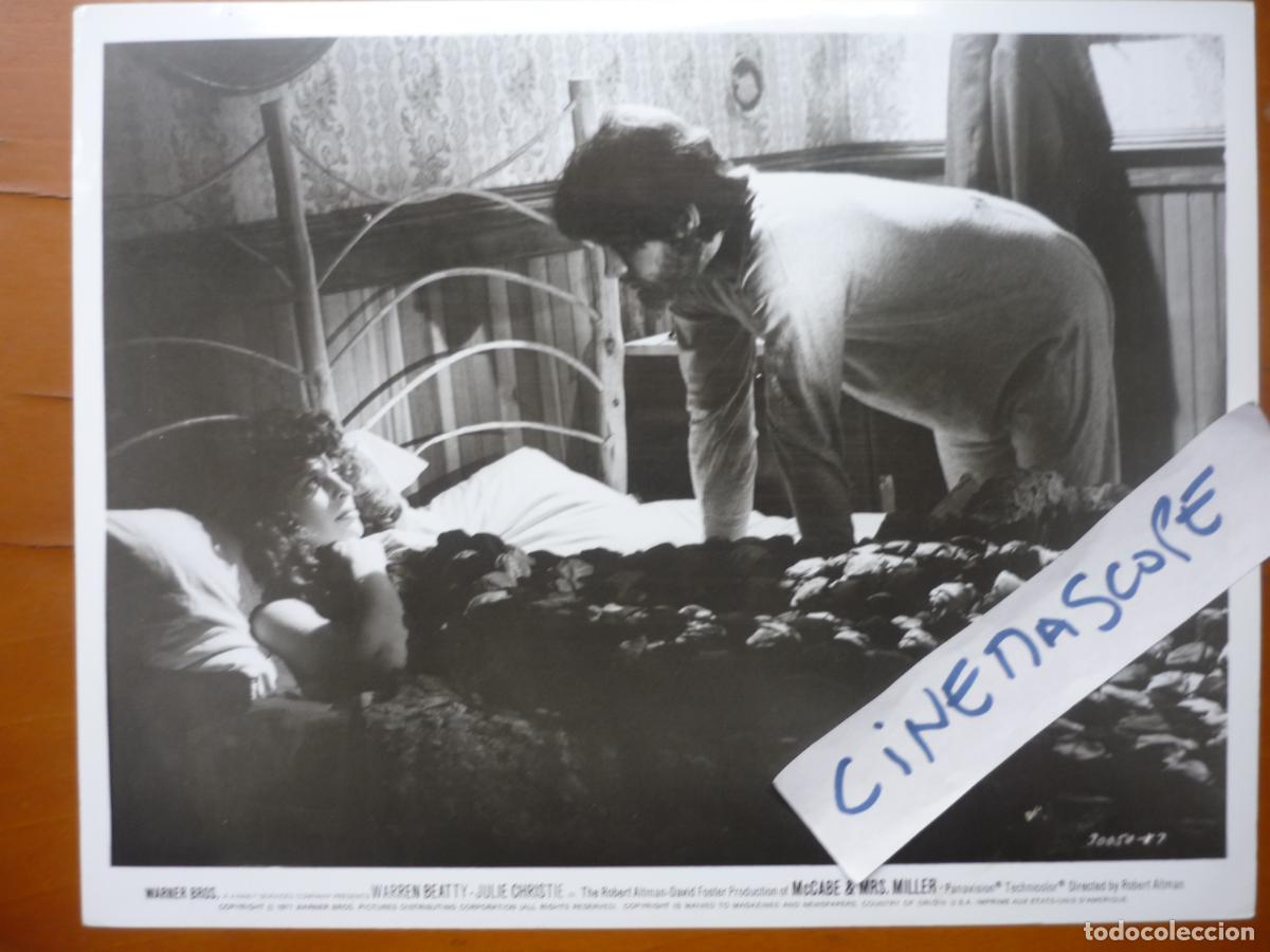 Cine: los vividores McCabe and Mrs. Miller - foto original b/n - julie christie waren beatty robert altman