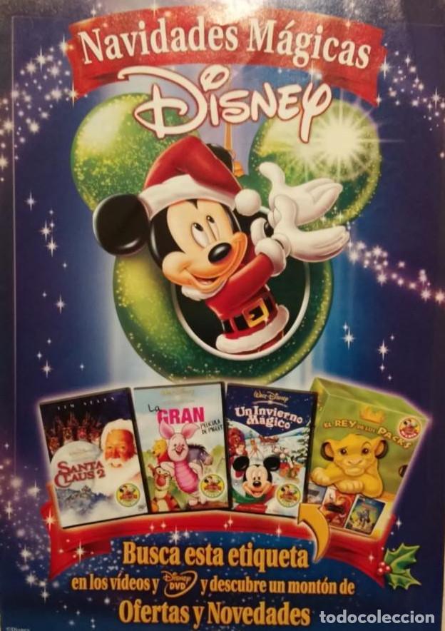 Cine: ANUNCIO ACARTONADO - A4 - NAVIDADES MAGICAS DISNEY - WALT DISNEY - LAMINA PUBLICIDAD