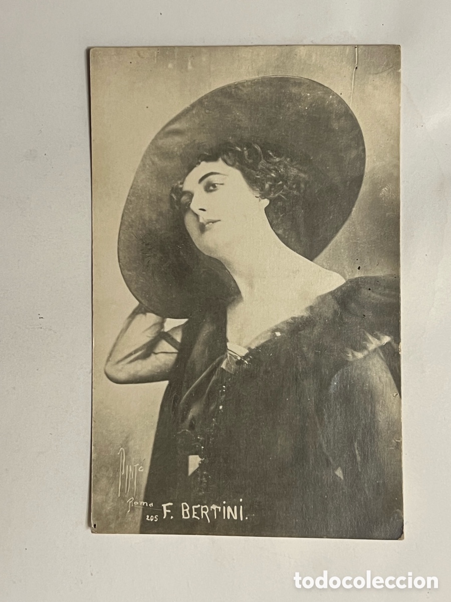 Cine: FRANCESCA BERTINI. Postal de la actriz Italiana de Cine Mudo (a.1918) circulada