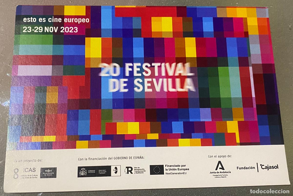 Cine: Postal publicitaria. 20 Festival de Cine Europeo de Sevilla. A&ntilde;o 2023. Nueva.