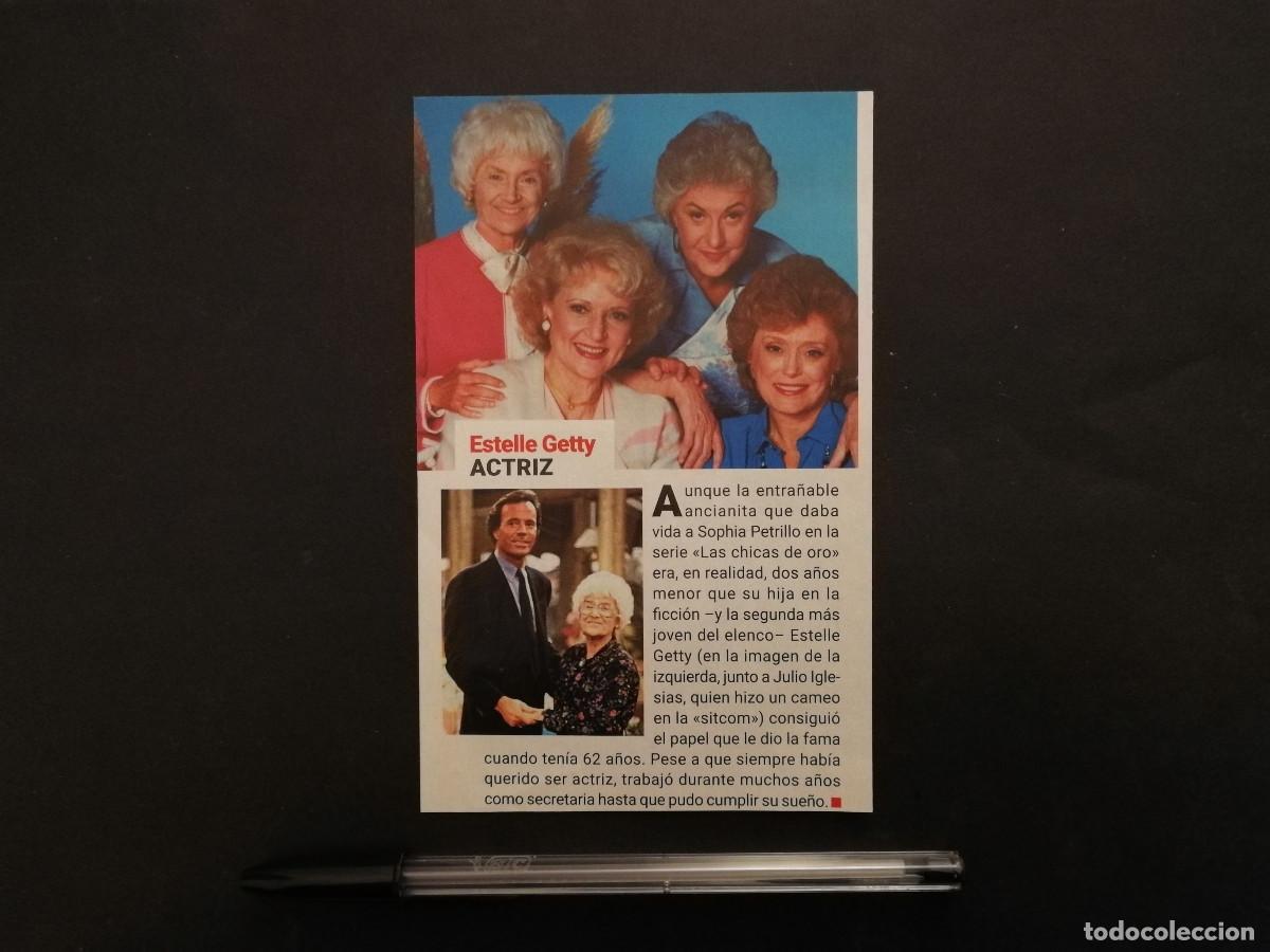 Cine: FICHA COLECCIONABLE -10*15- LAS CHICAS DE ORO - SERIE - ESTELLE GETTY