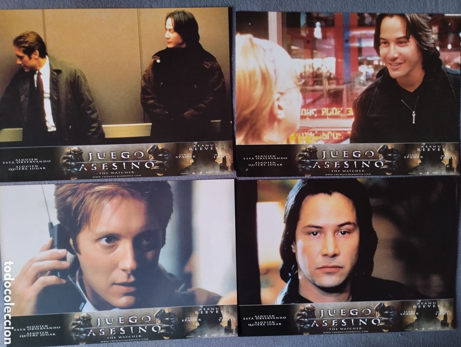 Cine: 8 FOTOCROMOS - JUEGO ASESINO - SET COMPLETO