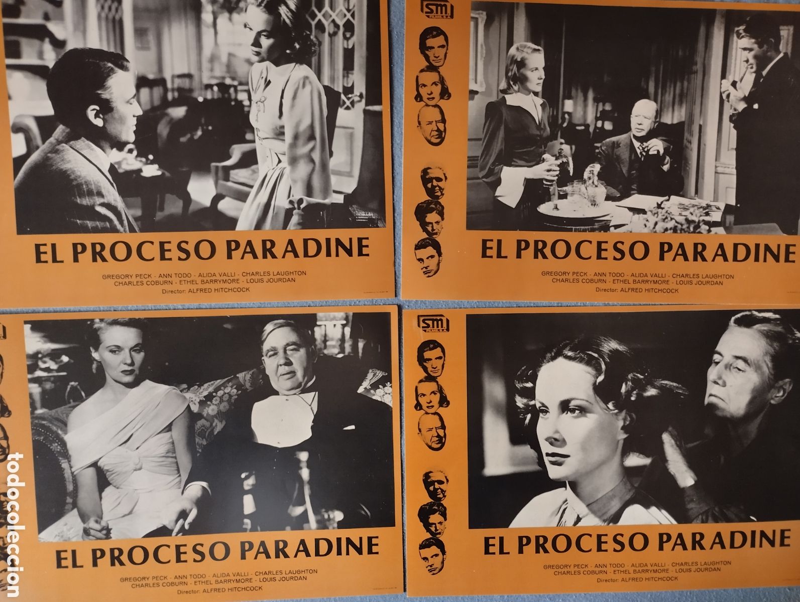 Cine: 12 FOTOCROMOS - EL PROCESO PARADINE - SET COMPLETO