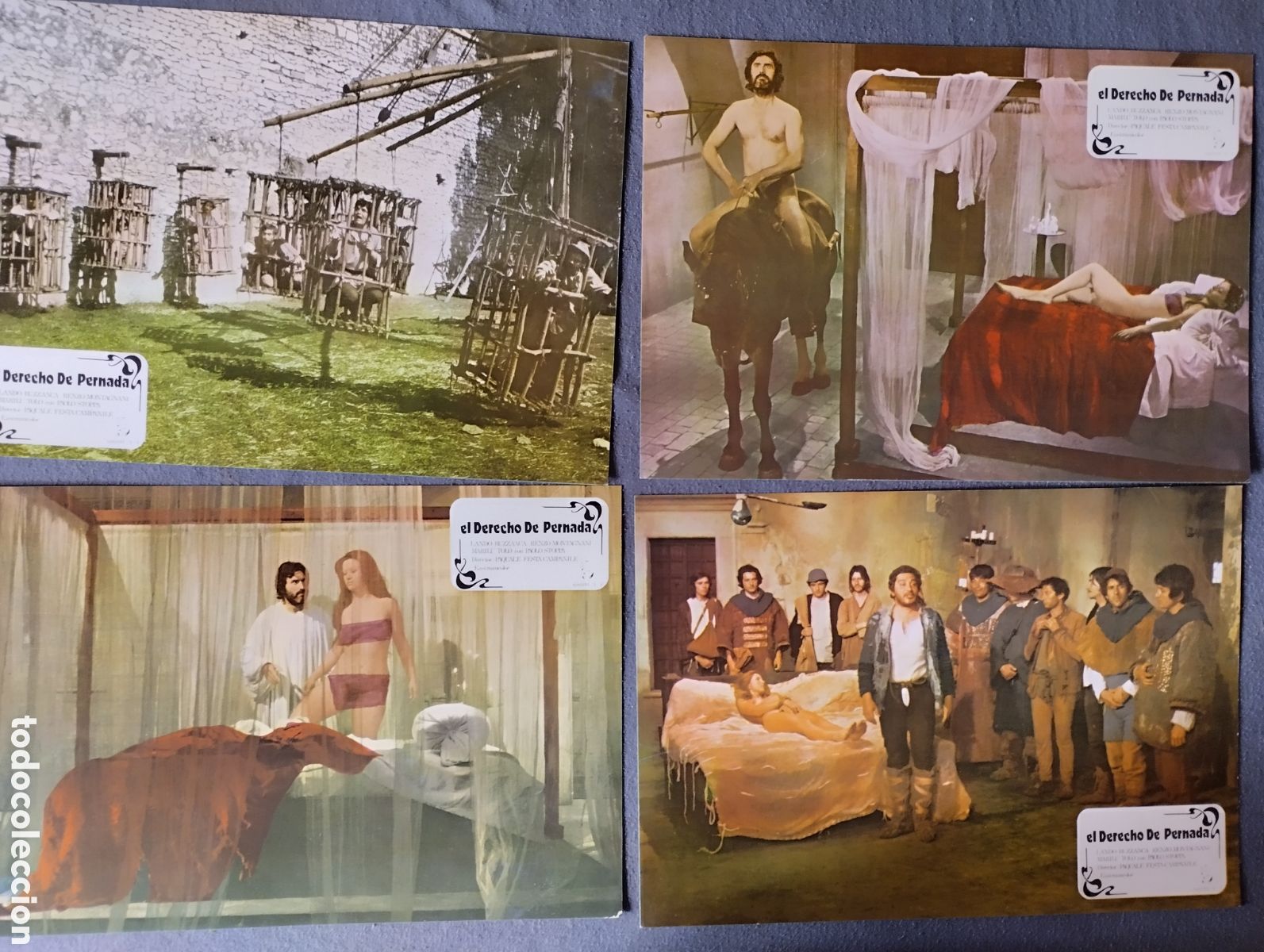 Cine: 12 FOTOCROMOS - DERECHO DE PERNADA - SET COMPLETO