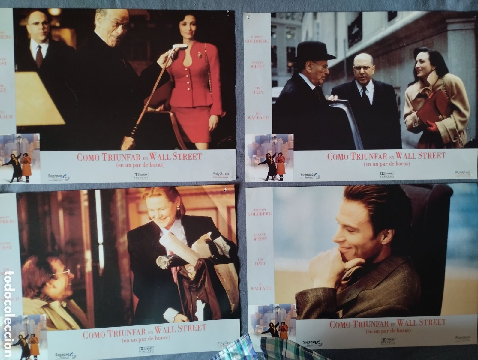 Cine: 10 FOTOCROMOS - COMO TRIUNFAR EN WALLSTREET - Whoopi Goldberg - COMPLETO