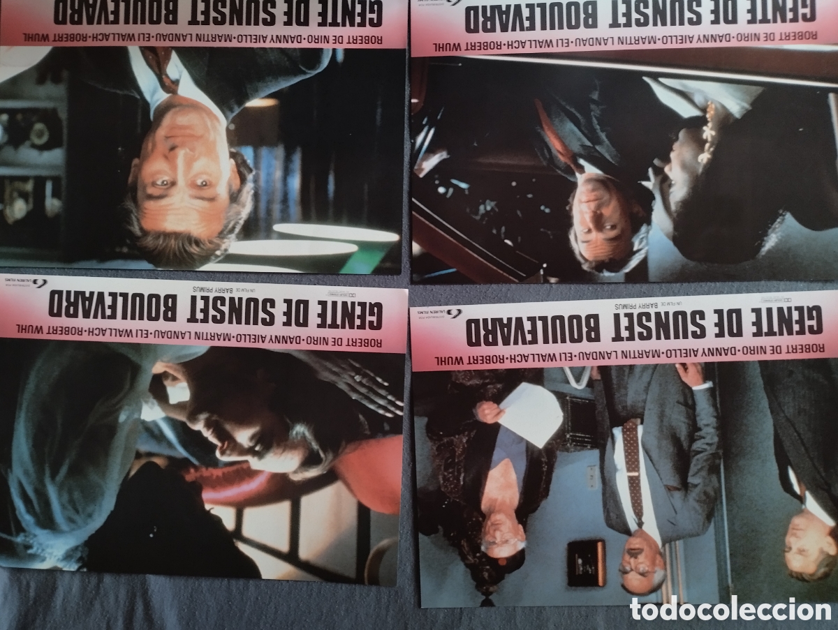 Cine: 12 FOTOCROMOS - GENTE DE SUNSET BOULEVARD - ROBERT DE NIRO - SET COMPLETO