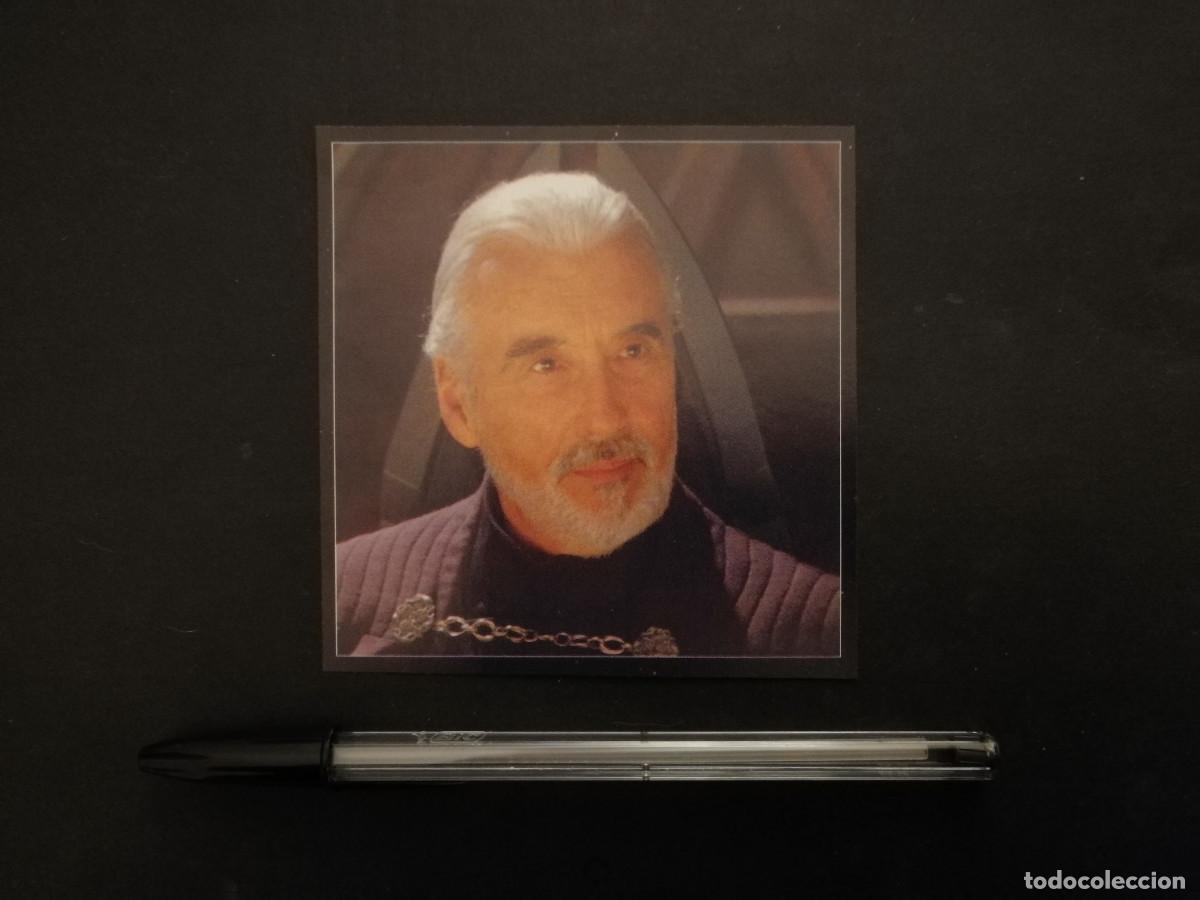 Cine: TARJETA ACARTONADA - CHRISTOPHER LEE - STAR WARS - CONDE DOKU - EL ATAQUE DE LOS CLONES