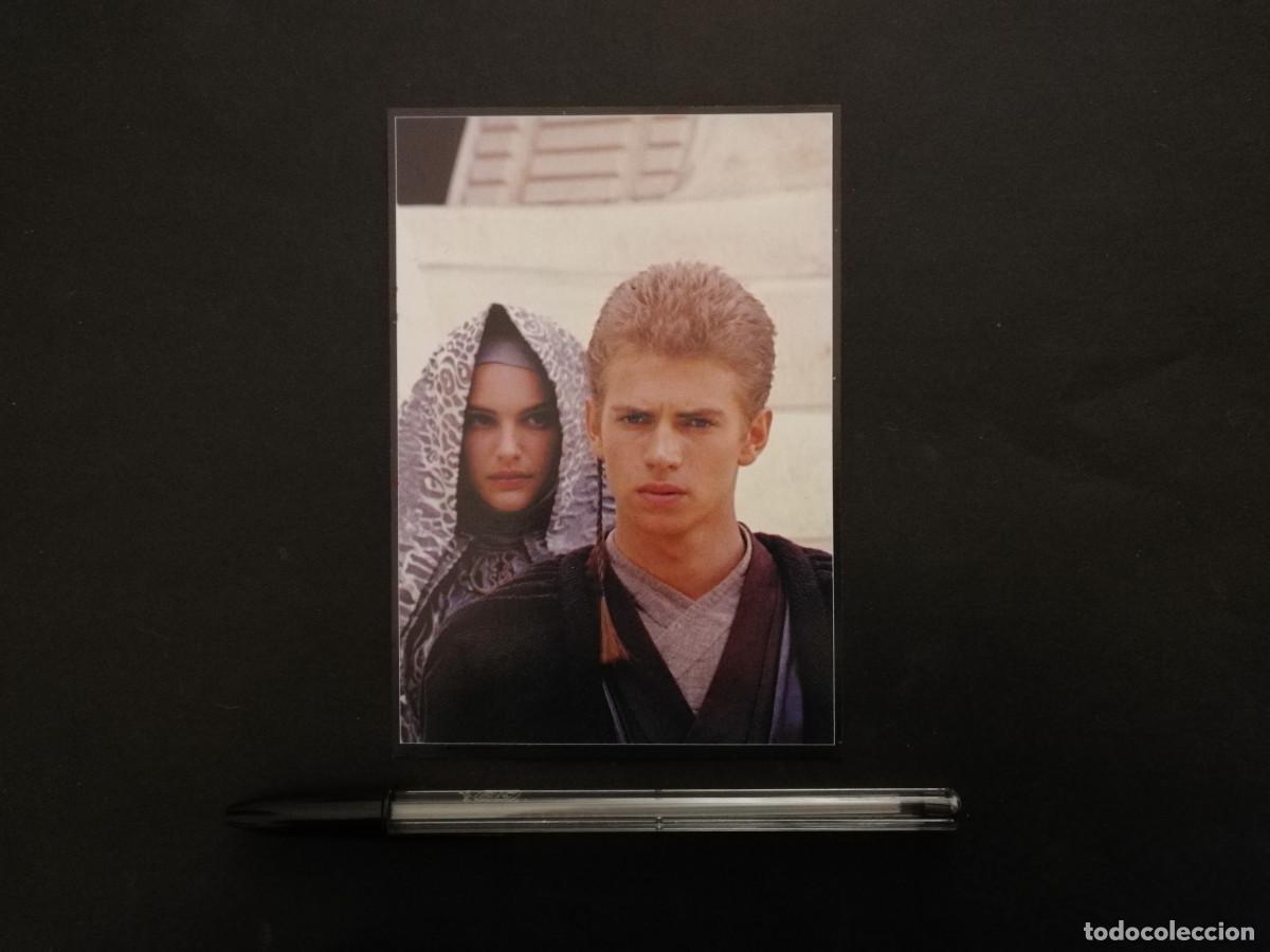 Cine: TARJETA ACARTONADA -9*13- NATALIE PORTMAN - STAR WARS - CONDE DOKU - EL ATAQUE DE LOS CLONES