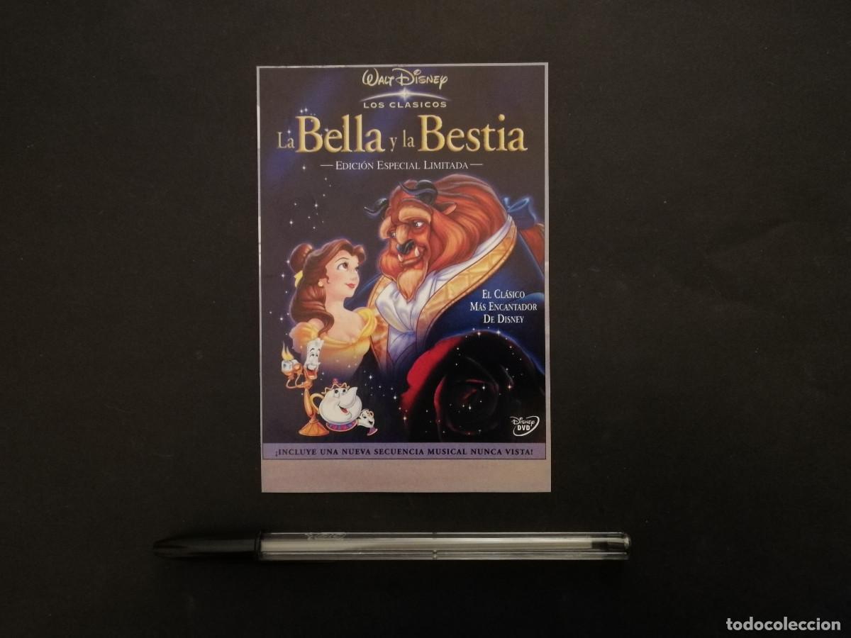 Cine: TARJETA ACARTONADA -9*13- LA BELLA Y LA BESTIA - WALT DISNEY