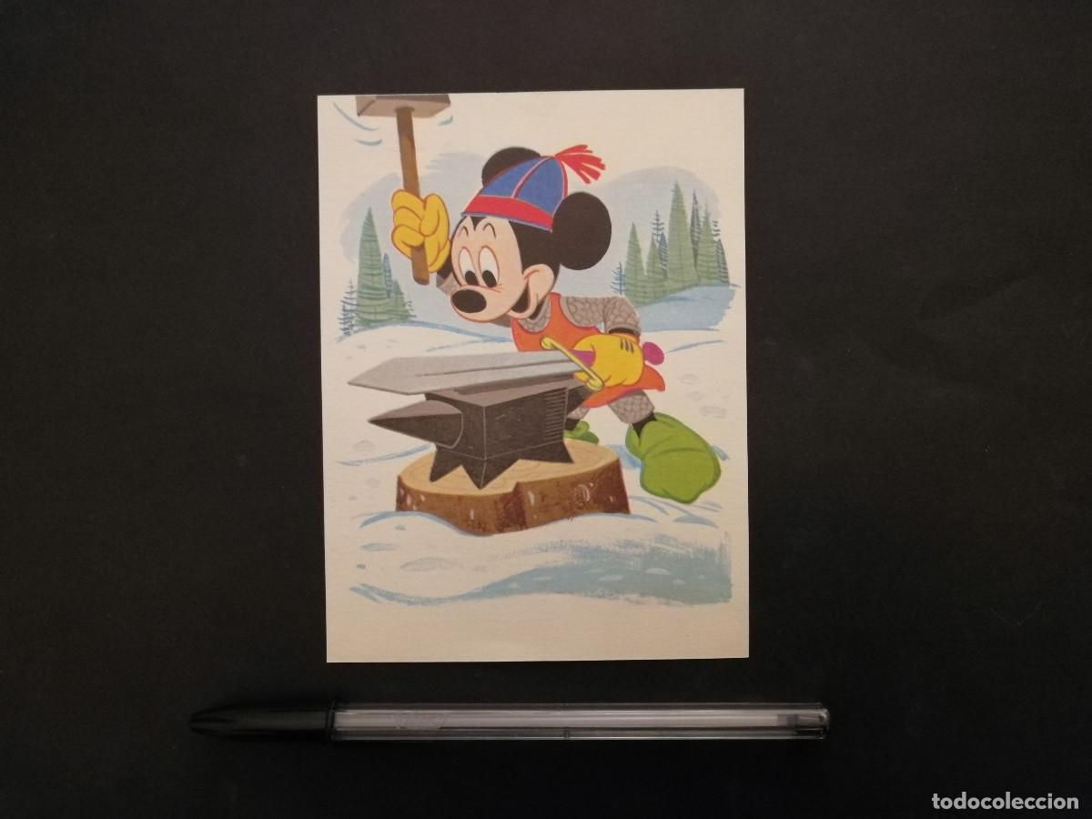 Cine: TARJETA ACARTONADA -9*13- MICKEY MOUSE INDIO - WALT DISNEY