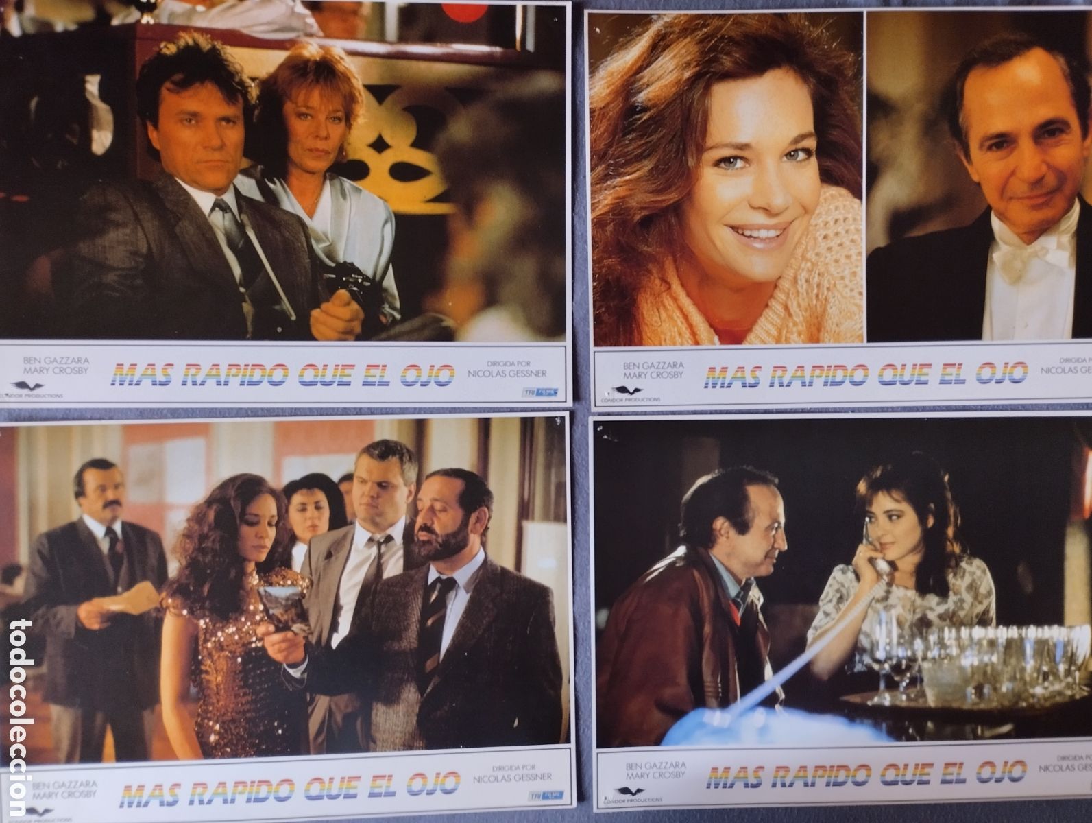 Cine: 12 FOTOCROMOS - MAS RAPIDO QUE EL OJO - SET COMPLETO