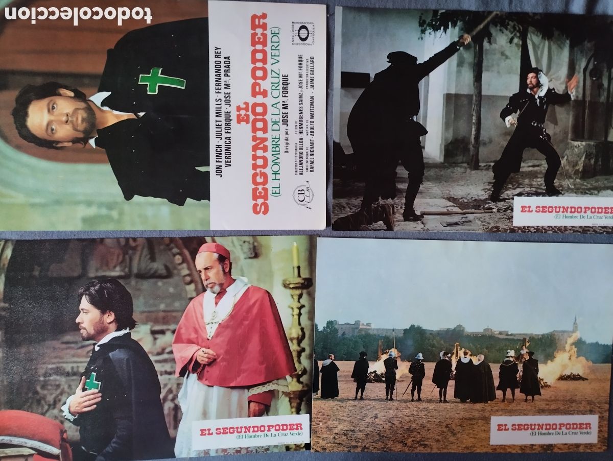 Cine: 12 FOTOCROMOS - EL SEGUNDO PODER - SET COMPLETO