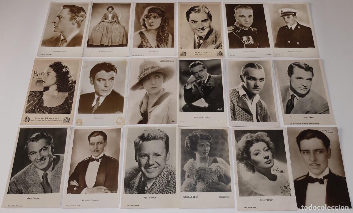 Cine: Lote de 134 postales de Actores famosos de cine, ver fotos adjuntas