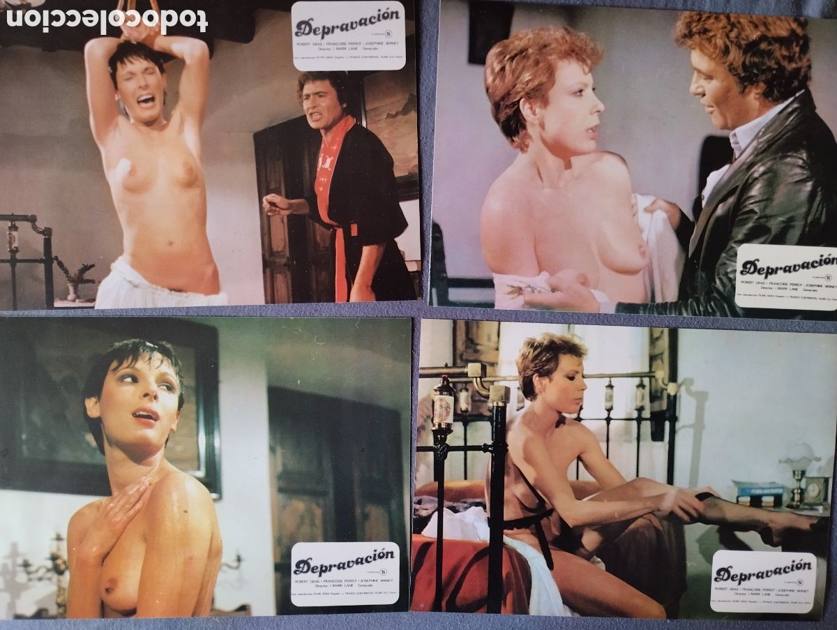 Cine: 12 FOTOCROMOS - DEPRAVACION - SET COMPLETO