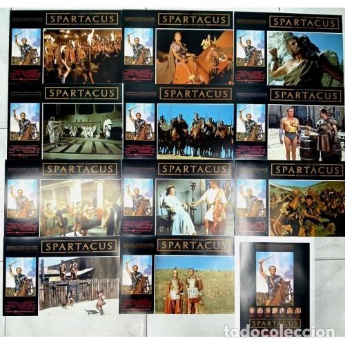Cine: Spartacus. Juego de 12 fotocromos Stanley Kubrick Kirk Douglas Tony Curtis Laurence Olivier