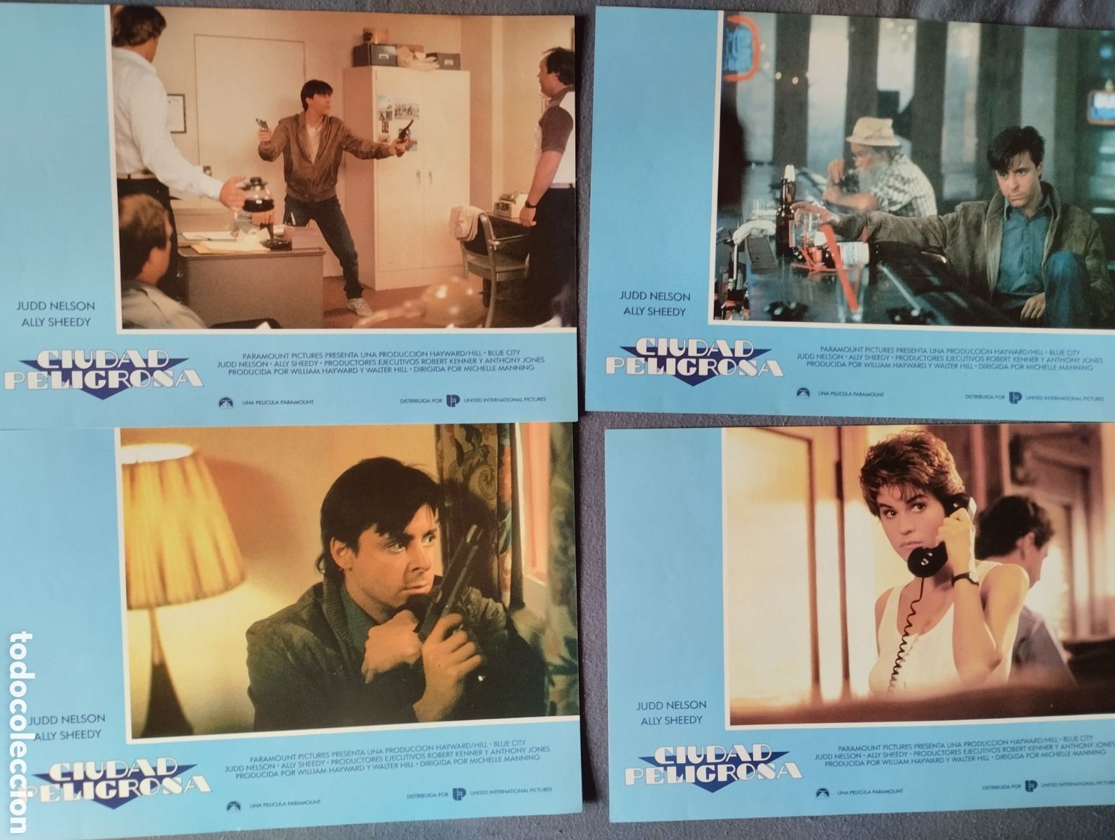 Cine: 12 FOTOCROMOS - CIUDAD PELIGROSA - SET COMPLETO