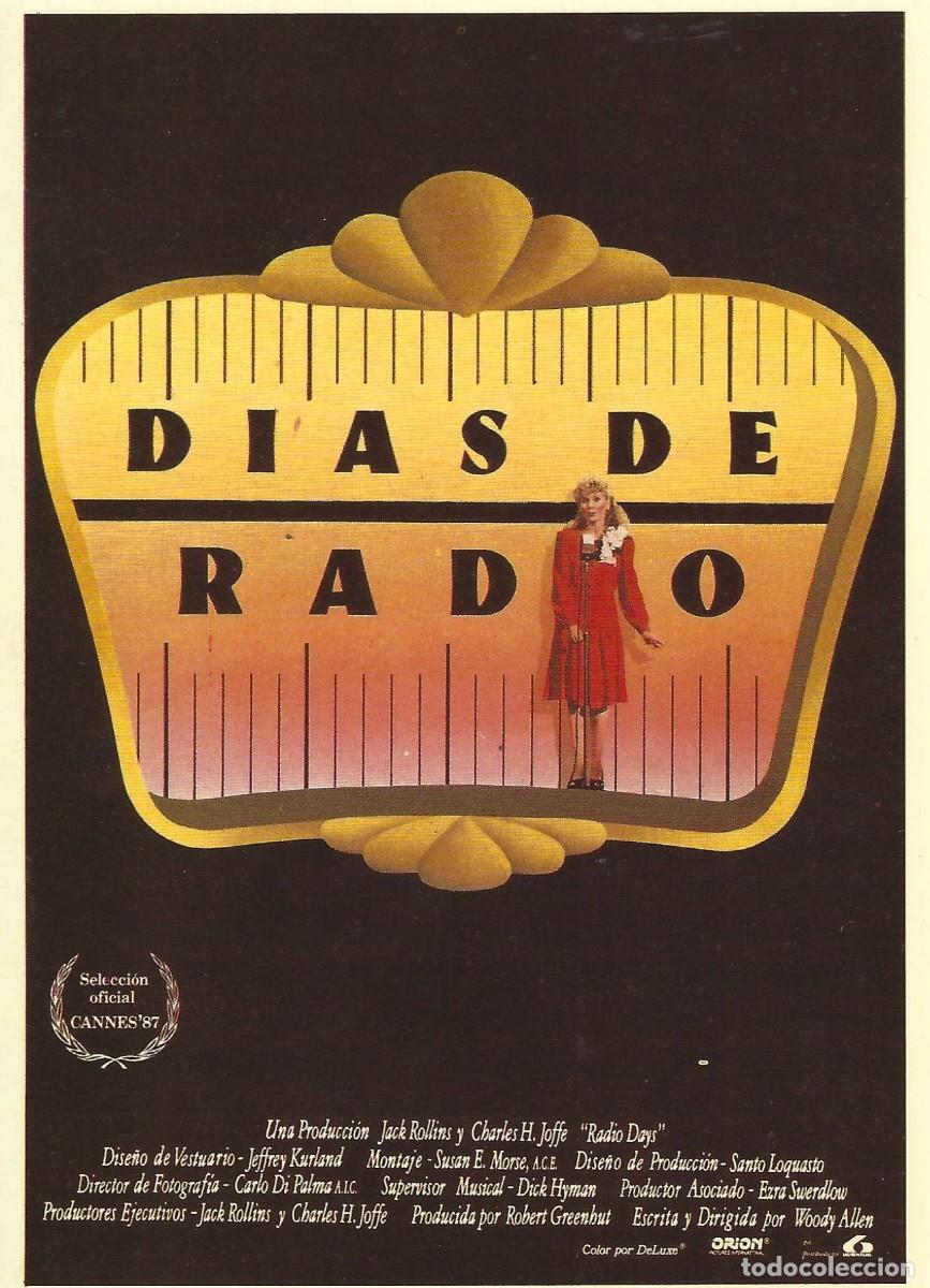 Cine: VC324 DIAS DE RADIO-POSTAL-16 X 11 CM-CARTON