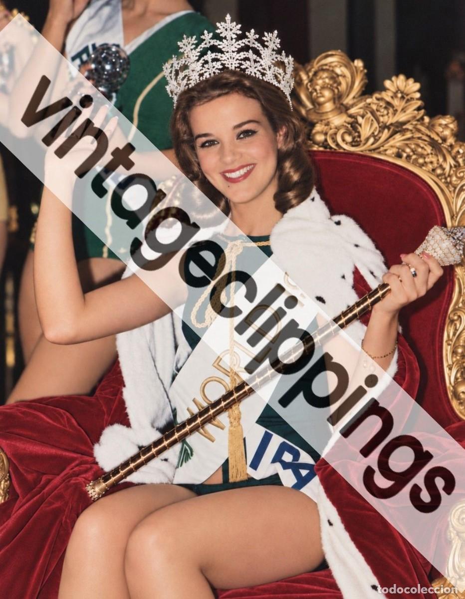 Cine: CAROLE JOAN CRAWFORD Miss Mundo 1963 Fotografia 15x20 Foto Jamaica modelo world contest