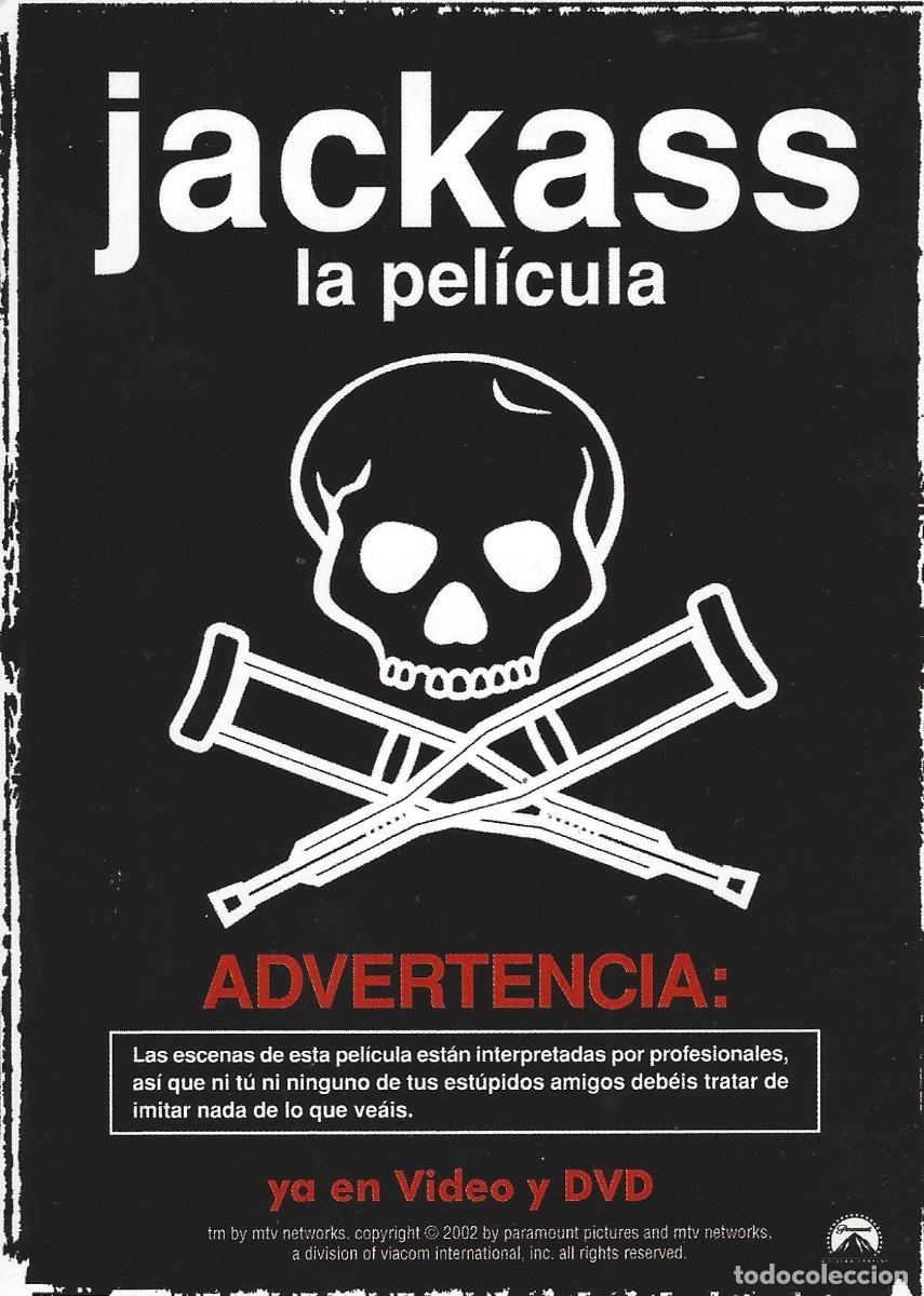 Cine: VC332 JACKASS-POSTAL-16 X 11 CM-CARTON