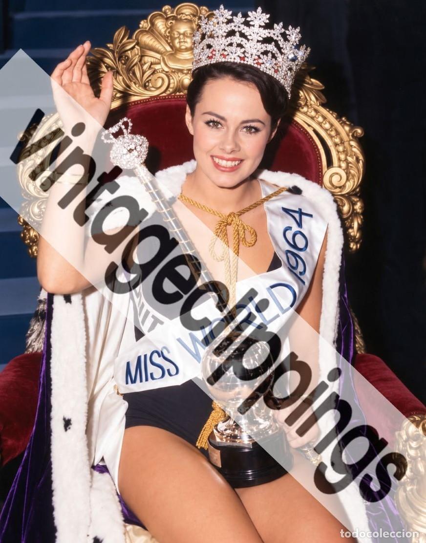 Cine: ANN SIDNEY Miss Mundo 1964 Fotografia 15x20 foto contest UK Inglaterra modelo world