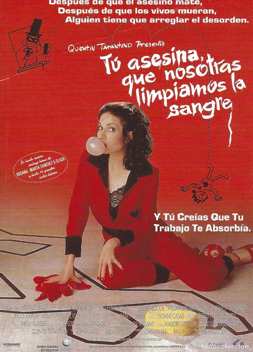 Cine: VC402 TU ASESINA, QUE NOSOTROS LIMPIAMOS LA SANGRE-POSTAL-16 X 11 CM-CARTON