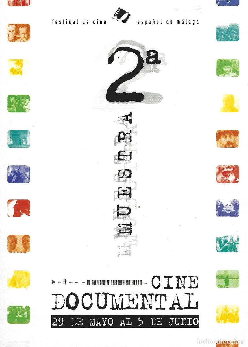 Cine: VC413 SEGUNDA MUESTRA CINE DOCUMENTAL FESTIVAL CINE ESPA&Ntilde;OL DE MALAGA-POSTAL-16 X 11 CM-CARTON