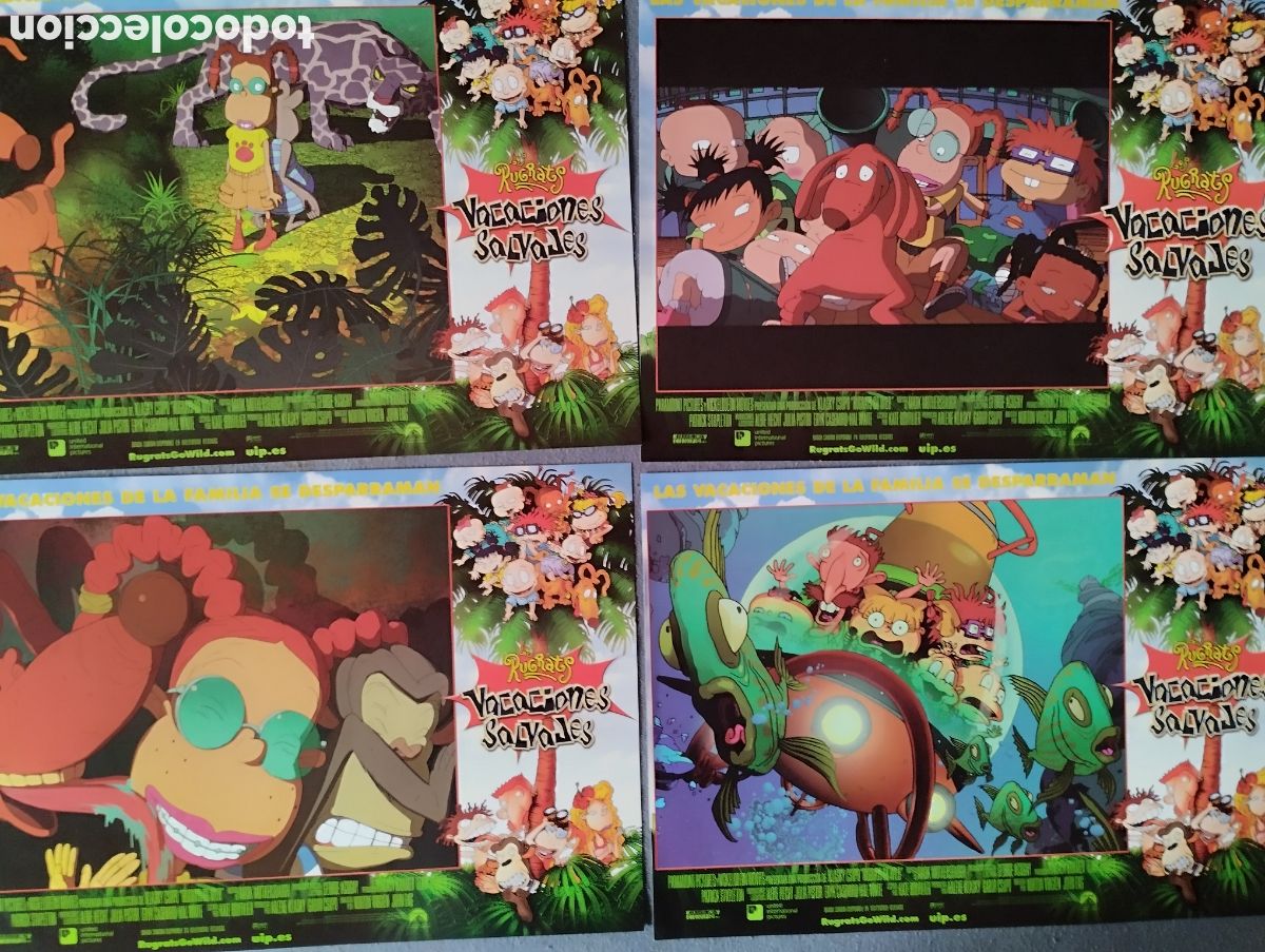 Cine: 8 FOTOCROMOS - LOS RUGRATS VACACIONES SALVAJES - SET COMPLETO