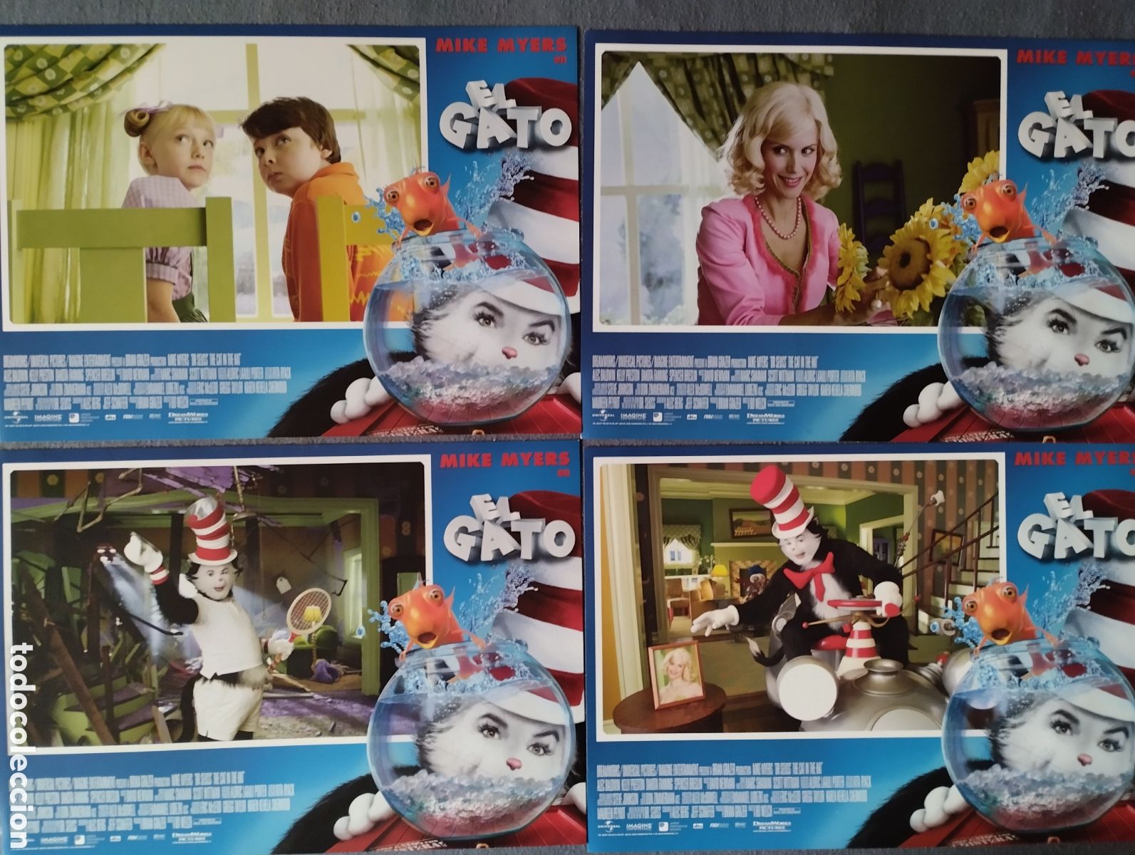 Cine: 8 FOTOCROMOS - EL GATO - SET COMPLETO