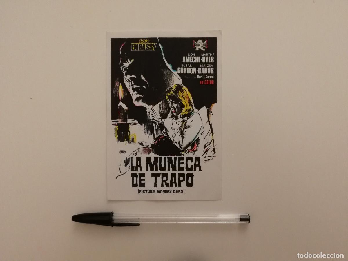 Cine: IMPRESO PAPEL -9*13- LA MU&Ntilde;ECA DE TRAPO - TERROR - ZSA ZSA GABOR