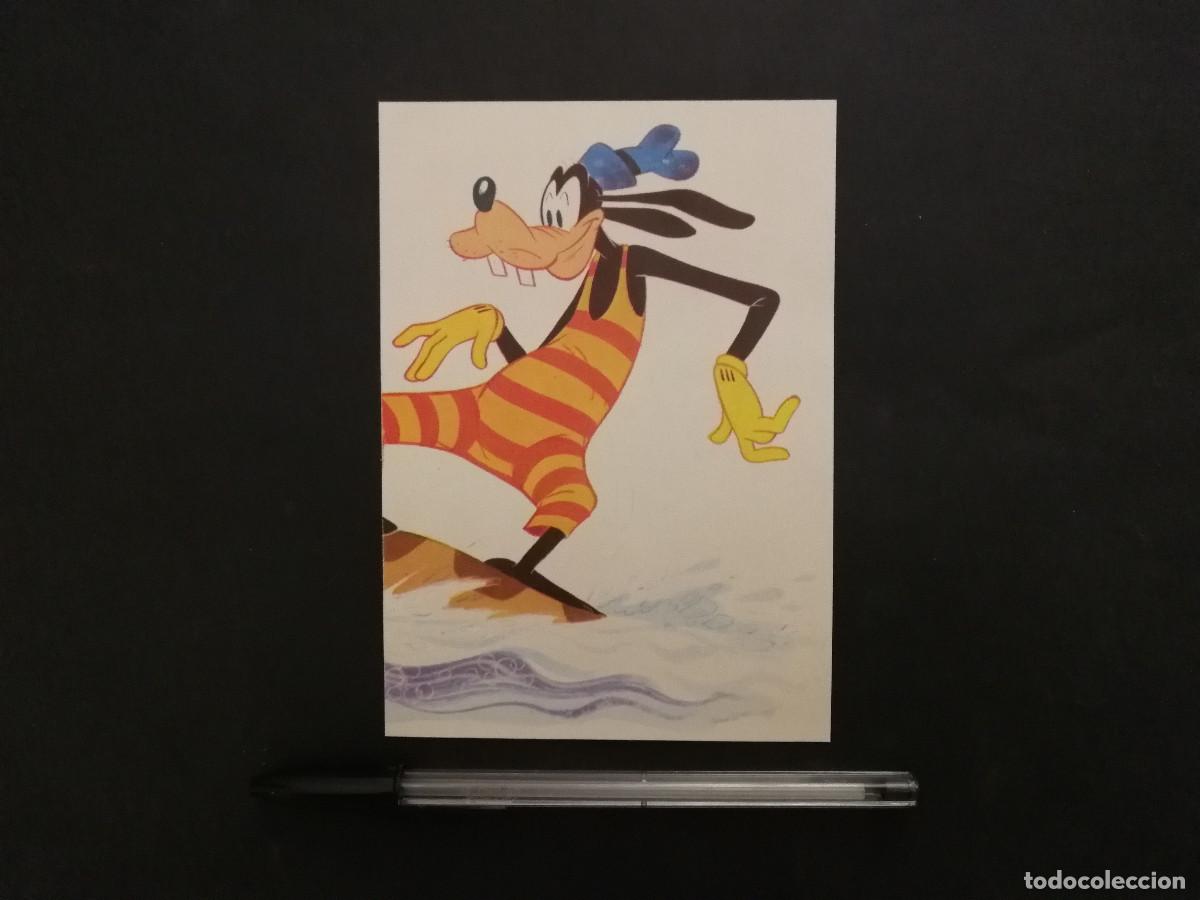 Cine: TARJETA ACARTONADA -10*15- GOOFY PLAYA - WALT DISNEY
