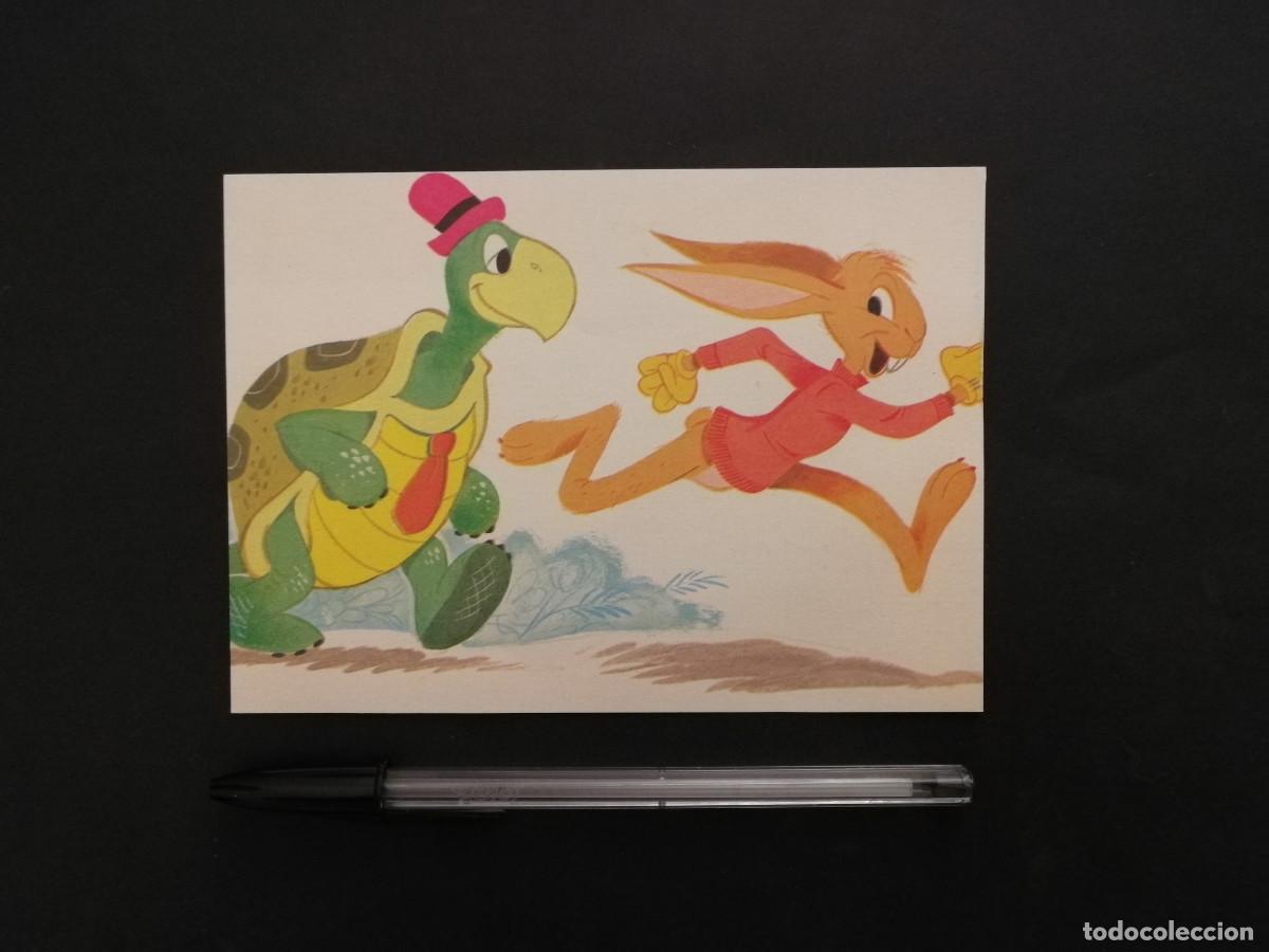 Cine: TARJETA ACARTONADA -10*15- La liebre y la tortuga - WALT DISNEY
